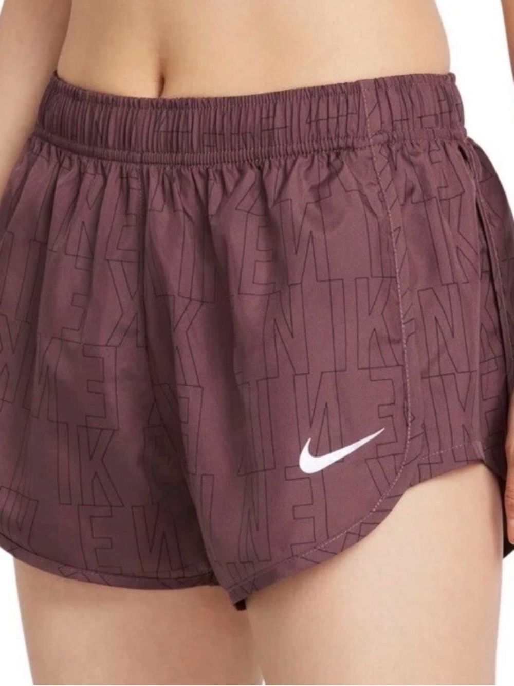 Nike Women’s Dri-Fit Run Division Tempo “Black” Training Shorts Purple Sz M
